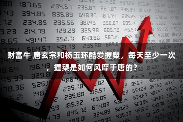 财富牛 唐玄宗和杨玉环酷爱握槊，每天至少一次，握槊是如何风靡于唐的？